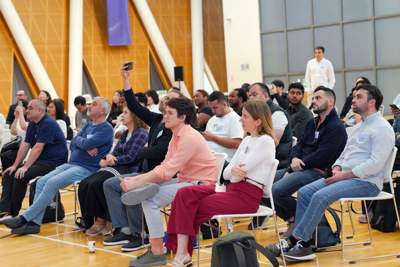 Business owners and teams at a Winning With AI seminar near San Francisco, California
